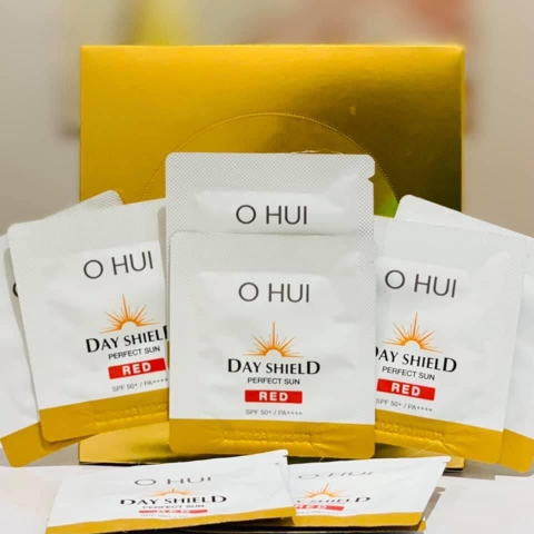 60 gói Sample Kem chống nắng Ohui Day Shield Perfect Sun Red SPF50+/PA++++ 1ml