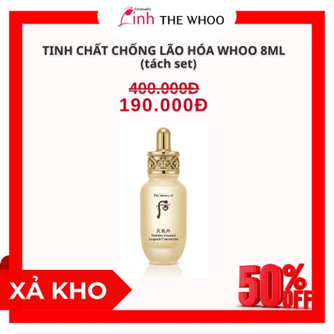 Tinh chất chống lão hóa The Whoo Nutritive Essential Ampoule Concentrate 8ml -  Tách set