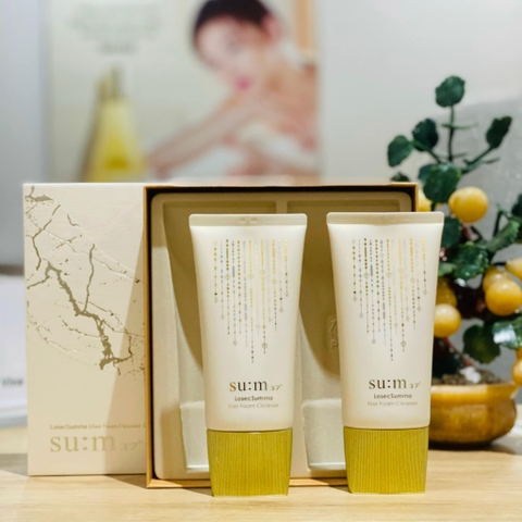 Set Sữa Rửa Mặt Tinh Chất Vàng Su:m37 LosecSunma Elixir Foam Cleanser 150ml + 150ml