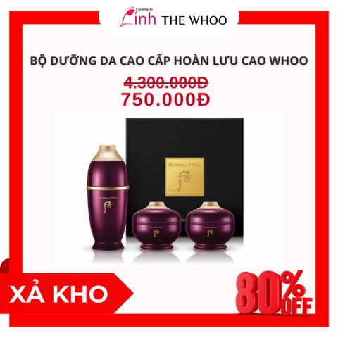 Bộ Dưỡng Trẻ Hóa Da Hoàn Lưu Cao Whoo Hwanyu Go mini 3 sản phẩm