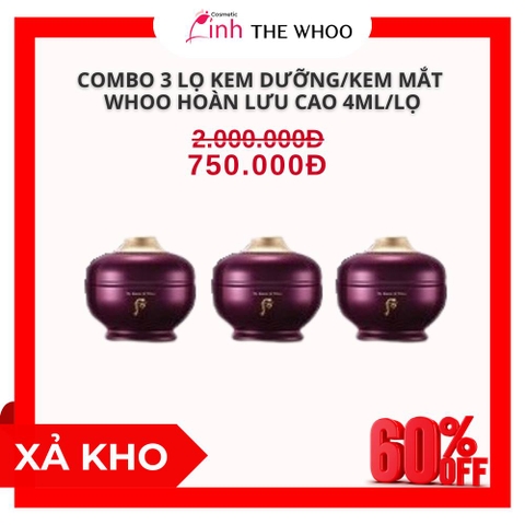 Kem Dưỡng/ Kem Mắt Trẻ Hóa Da Hoàn Lưu Cao Whoo Hwanyu Imperial Youth Master Cream Mini 4ml