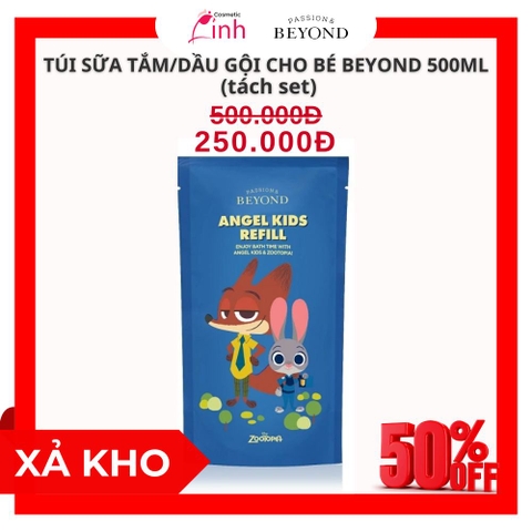 Túi Sữa Tắm/ Dầu Gội Cho Bé Beyond Angel Kids Body Wash 500ml - TÁCH SET