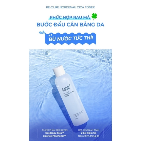 Nước Cân Bằng Ẩm CAREZONE Re-cure Nordenau Cica Toner 240ml