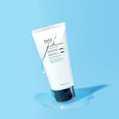 Gel Rửa Mặt Dạng Thạch Belif Aqua Bomb Jelly Cleanser 160ml