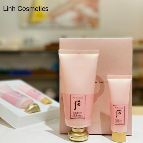sữa rửa mặt whoo hồng Facial Cream Cleanser special set