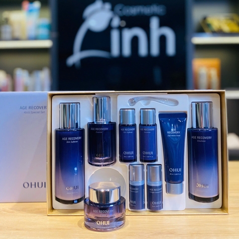 Bộ Dưỡng Da Ohui Tím Baby Collagen Ohui Age Recovery 4pcs Special Set Mẫu Mới 2024