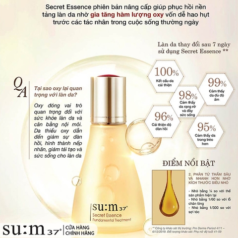 Nước thần sum37 Secret Essence Fundamental Treatment 230ml