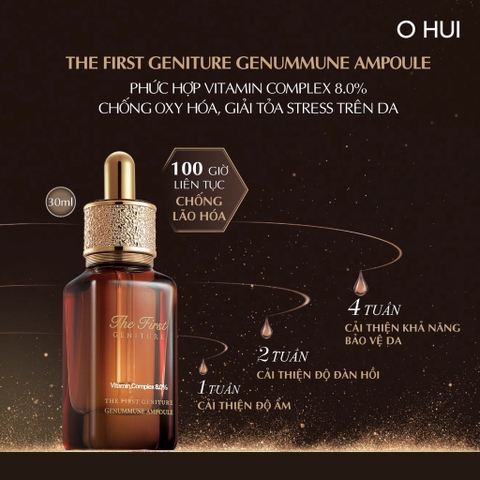 Set Tinh Chất Vitamin C Ohui The First Geniture Genummune Ampoule