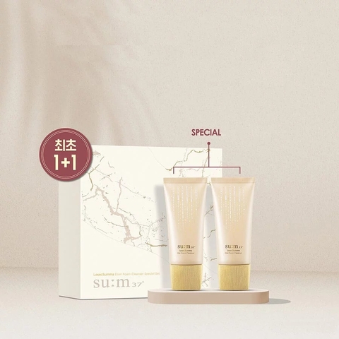 Bộ Sữa Rửa Mặt Tinh Chất Vàng Su:m37 LosecSumma Elixir Foam Cleanser 150ml + 150ml