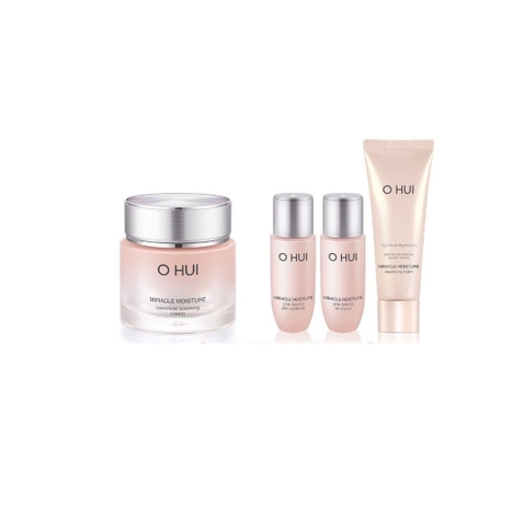 Bộ Kem Dưỡng Ẩm Ohui Miracle Moisture Ceramide Boosting Cream 60ml Special Set