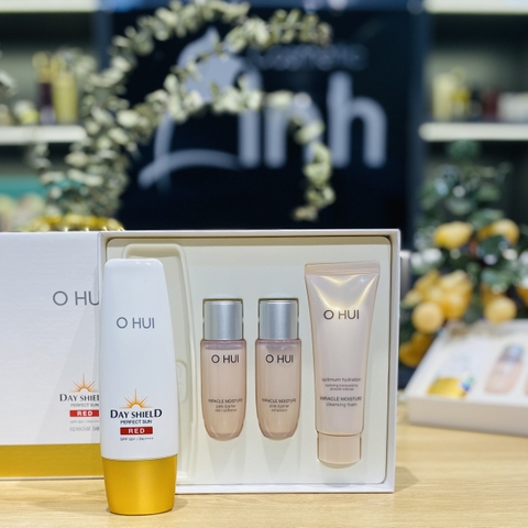 Set Kem Chống Nắng OHUI Day Shield Perfect Sun Red SPF50+/PA++++