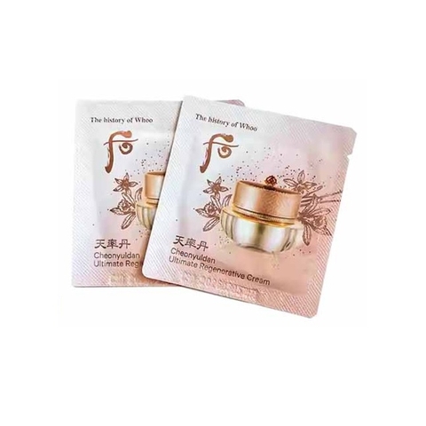 Gói Kem Dưỡng Whoo Cheonyuldan Ultimate Cream Dạng gói 1 ml