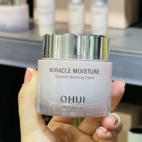 Bộ Kem Dưỡng Ẩm Ohui Miracle Moisture Ceramide Boosting Cream 60ml + 60ml