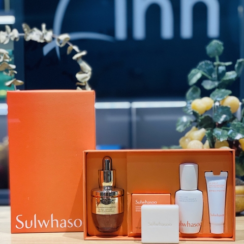 Bộ Tinh Chất Tái Tạo Phục Hồi Da Tầng Sâu Chứa Nhân Sâm Hạt Vi Lượng Sulwhasoo Concentrated Ginseng Rescue Ampoule