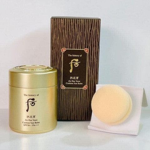 Phấn Chống Nắng Whoo Vàng Jin Hae Yoon Cushion Sun Balm SPF50+/PA+++