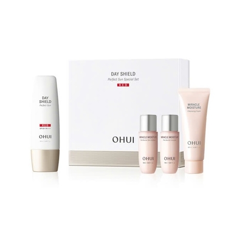 Set Kem Chống Nắng OHUI Day Shield Perfect Sun Red SPF50+/PA++++