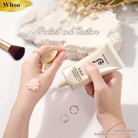 Kem Chống Nắng Tái Sinh Da Whoo Cheongidan Radiant Regenerating UV Protection Cream 50ml
