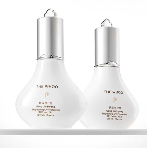 Bộ Kem BB Trang Điểm Chống Nắng The Whoo Gongjinhyang Brightening UV Protective BB Cream Set
