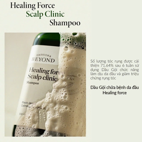 Dầu Gội Giảm Gàu Và Gãy Rụng Beyond Healing Force Hair 1000ml