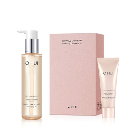 Dầu Tẩy Trang Dưỡng Ẩm Ohui Hồng Miracle Moisture Cleansing Oil 150ml