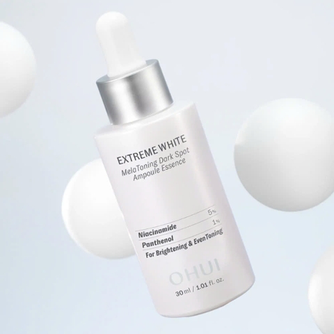 Bộ Tinh Chất Mờ Nám Trắng Da OHUI Extreme White Melatoning Dark Spot Ampoule Essence Special Set