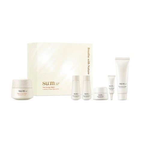 Kem Dưỡng Trắng Cấp Ẩm SU:M37 Time Energy Bright Luminous Cream 50ml Special Set