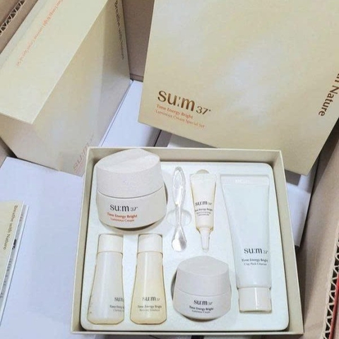 Kem Dưỡng Trắng Cấp Ẩm SU:M37 Time Energy Bright Luminous Cream 50ml Special Set
