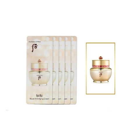 Gói Kem Dưỡng Hồng Nhuận Da Whoo Bichup Royal anti Aging Cream 1ml