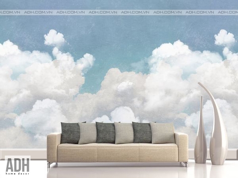Tranh dán tường canvas cảnh mây trời ADHW160924