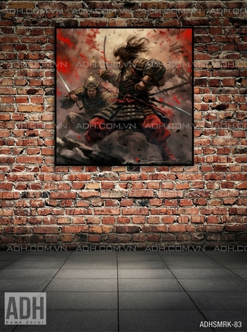 Tranh canvas chiến binh Samurai