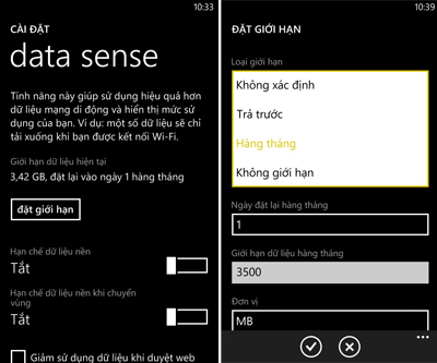 Quản lý hiệu quả dung lượng 3G với Data Sense
