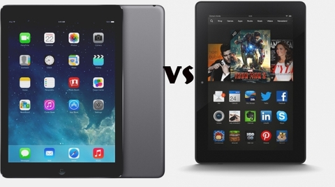 Màn hình iPad Air không đẹp như Kindle Fire HDX 8.9