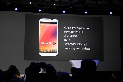 Android 4.3 lộ mặt trên Galaxy S4 Google Edition
