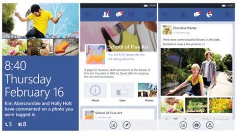 Ứng dụng Facebook mới ra mắt trên Windows Phone