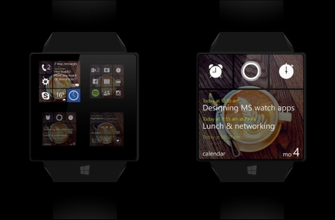 Đồng hồ thông minh Windows Phone với giao diện tuyệt đẹp