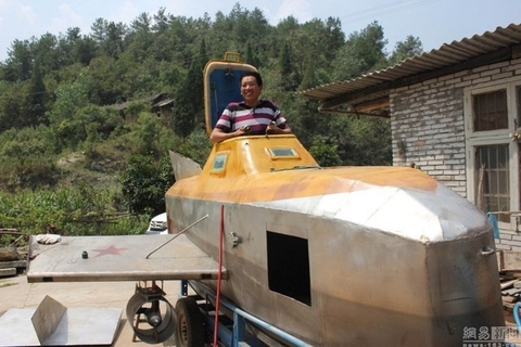 Nông dân Trung Quốc chế tạo tàu ngầm trong 5 tháng