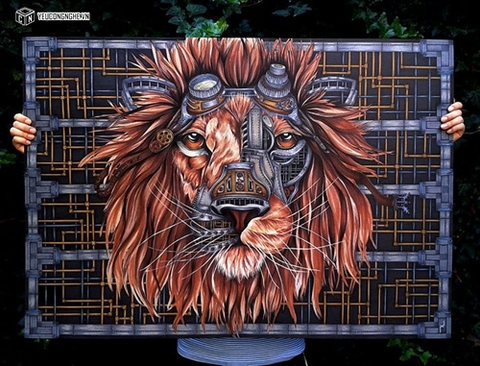 Các bước để hoàn thiện tác phẩm tuyệt đỉnh Steampunk Lion