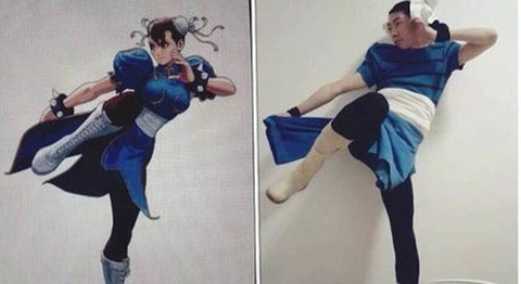 Chết cười với màn cosplay siêu hài của anh chàng người Trung Quốc