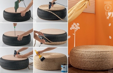 14 ý tưởng tái chế lốp xe cũ siêu sáng tạo và thú vị