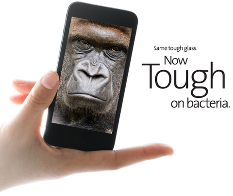 Ra mắt kính màn hình Gorilla Glass kháng khuẩn cho smartphone và tablet