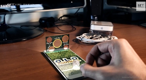 Bản thiết kế iPhone 6 hai màn hình "ảo", chơi game 3D siêu thực