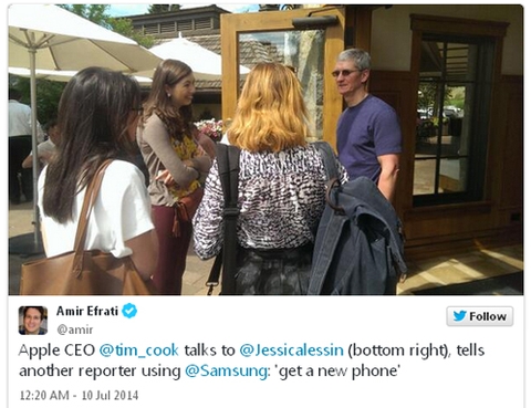 CEO Apple khuyên phóng viên bỏ điện thoại Samsung