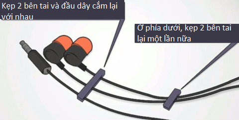 Làm thế nào để dây tai nghe không bị rối?