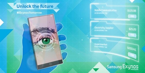 Samsung sắp có công nghệ bảo mật bằng võng mạc