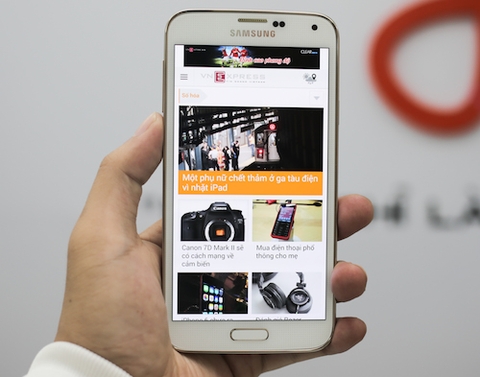 Samsung Galaxy S5 LTE-A màn hình 2K pixel về Việt Nam