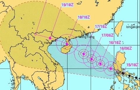 Bão Thần Sấm gây chết 10 người ở Philippines