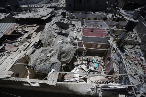 Kinh hoàng cảnh trẻ em đổ máu ở Dải Gaza