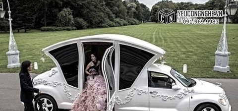 Đám cưới đáng nhớ hơn với chiếc limo trong cổ tích
