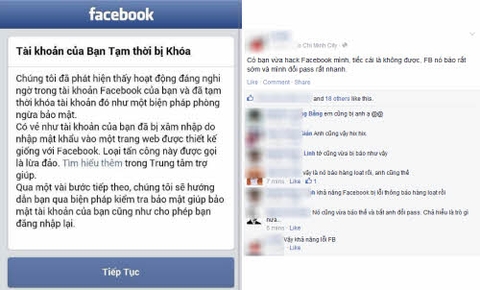 Người dùng Facebook Việt Nam đứng tim vì... thông báo khóa tài khoản