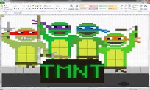 8 bức ảnh không tưởng vẽ bằng MS Excel